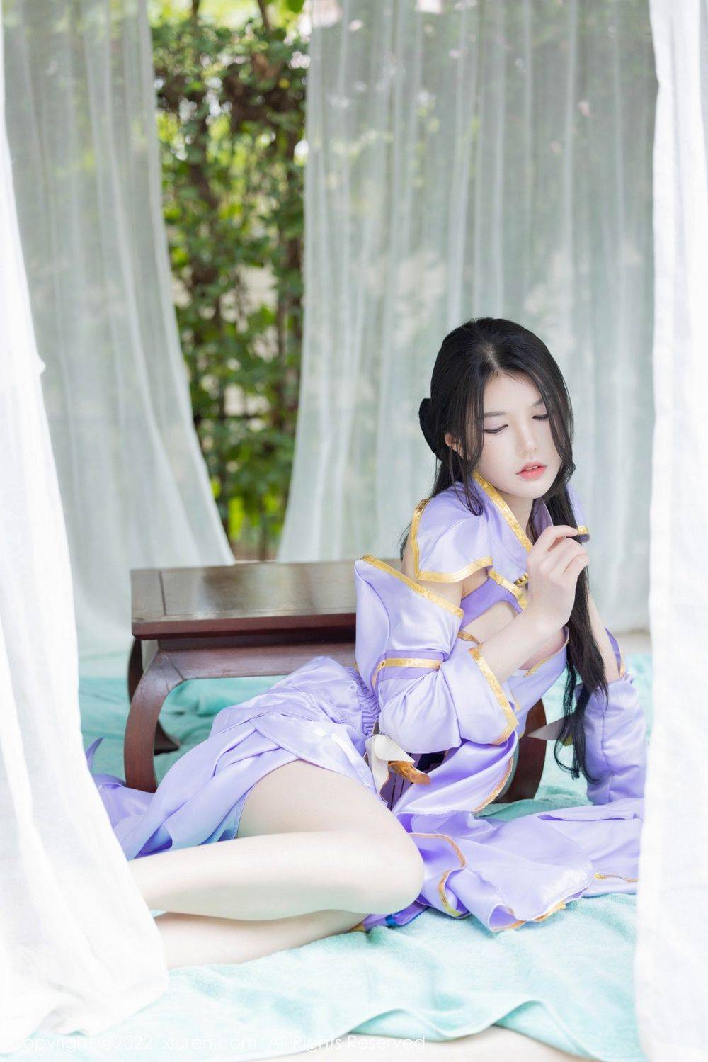 秀人网性感姐妹花绮里嘉ula角色扮演合拍系列珠三角旅拍-19