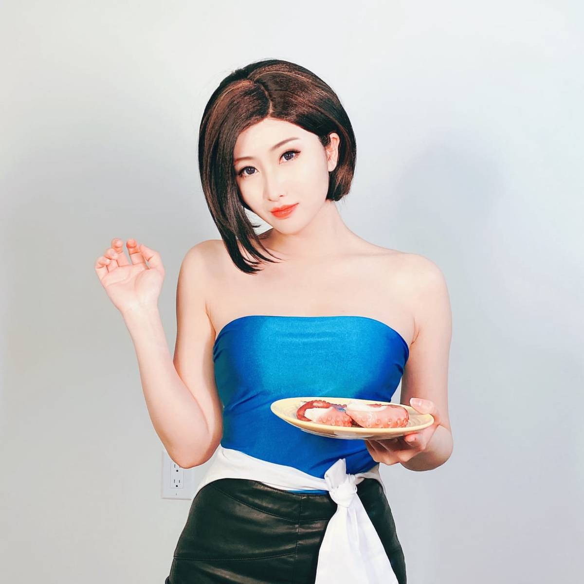 网络美女MisswarmJ扮演生化危机吉尔·瓦伦蒂安美图-32