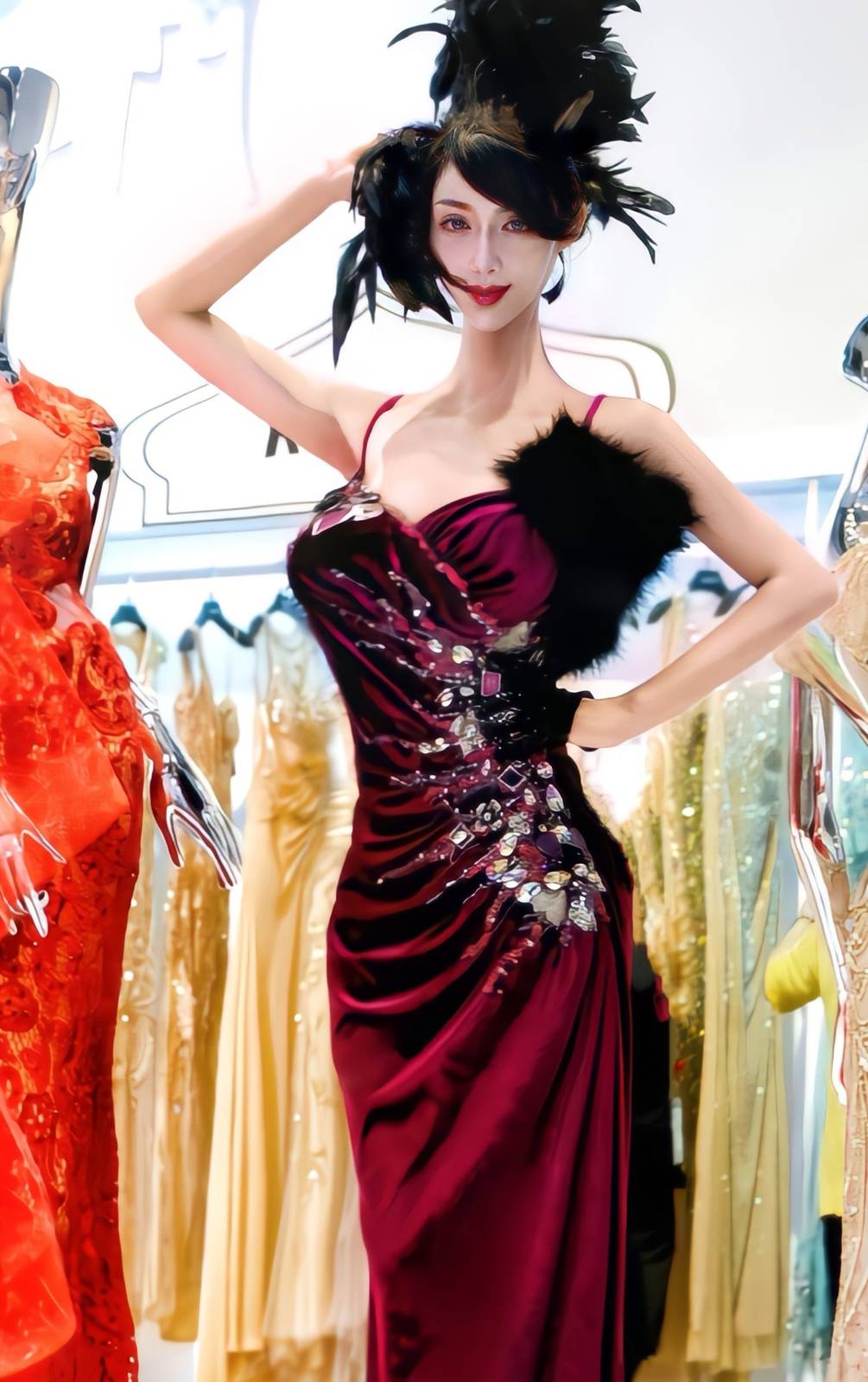 时尚新锐模特王黛施Queenly时装珠宝秀活动现场美图