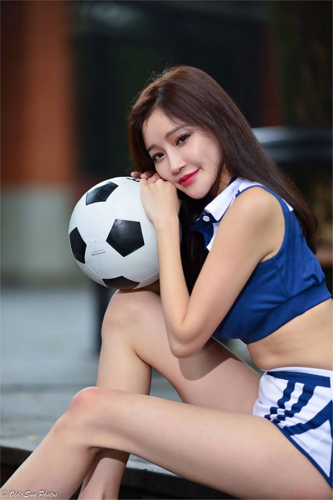 台湾正妹詹艾葳Avril足球宝贝装扮青春活力户外性感写真-79