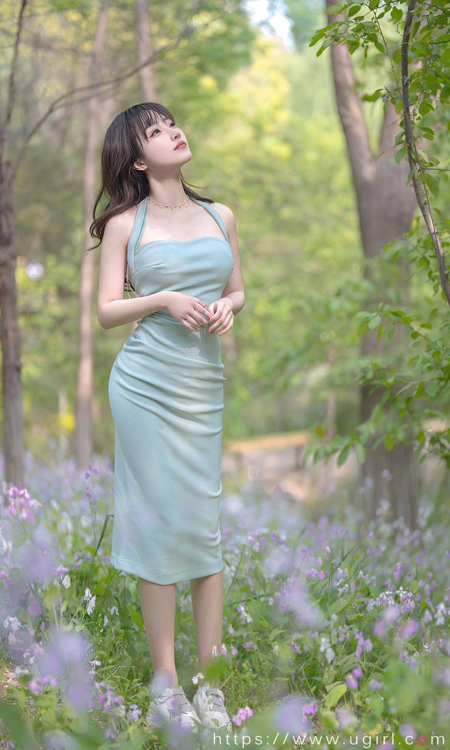 尤果圈美女模特西门小玉若说花事了幸福知多少户外写真-8