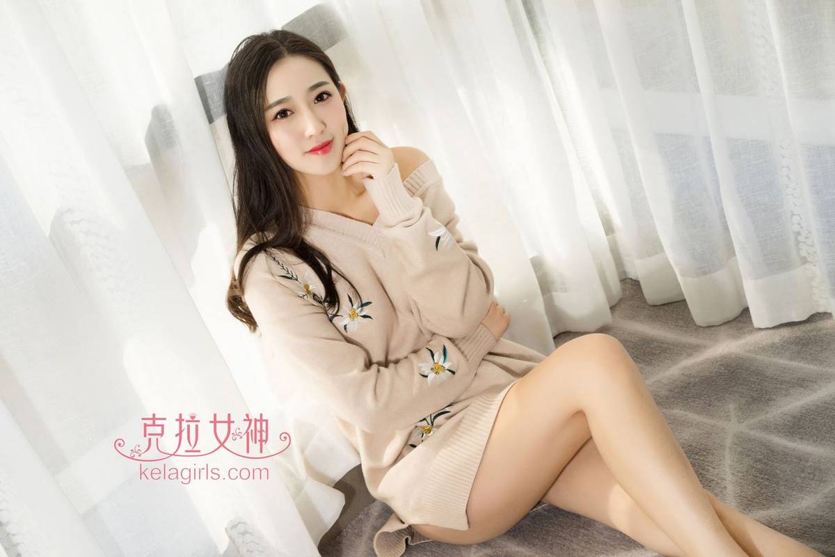 Kelagirls克拉女神姜璐毛衣服饰学姐出马主题性感写真-7