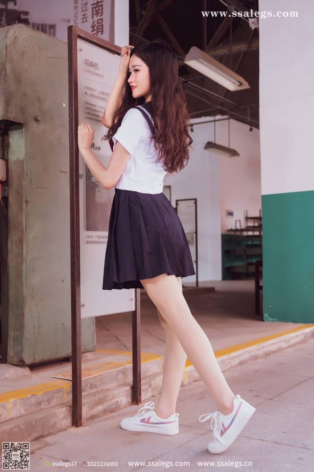 SSA丝社模特漫漫白色JK制服搭配原色丝袜超清写真-8