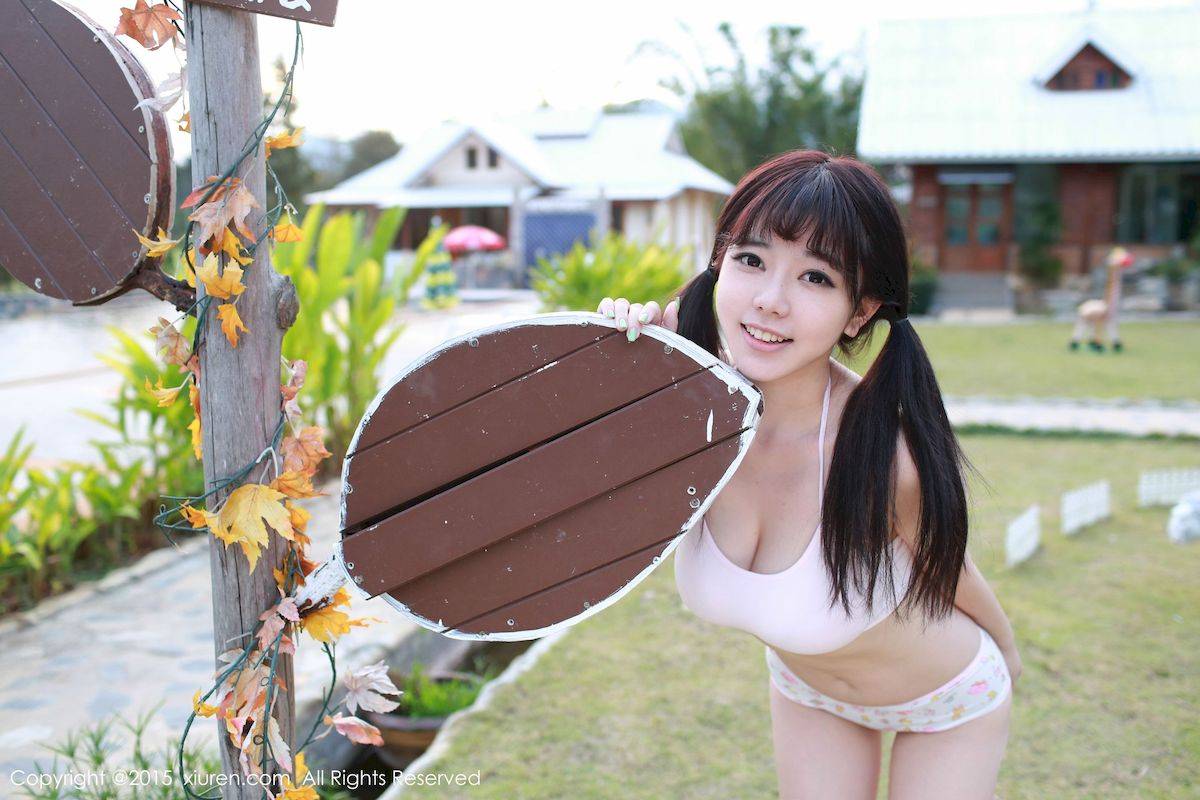 秀人网阳光美女刘飞儿Faye长颈鹿俏皮可爱系列泰国旅拍-38