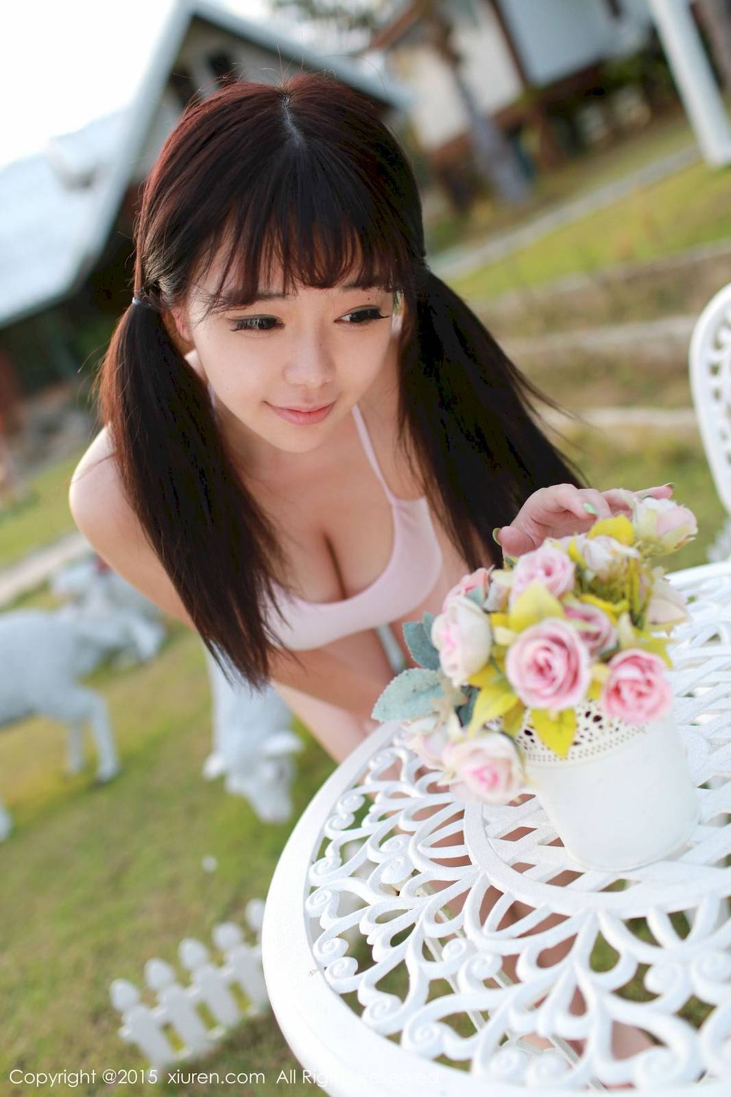 秀人网阳光美女刘飞儿Faye长颈鹿俏皮可爱系列泰国旅拍-29