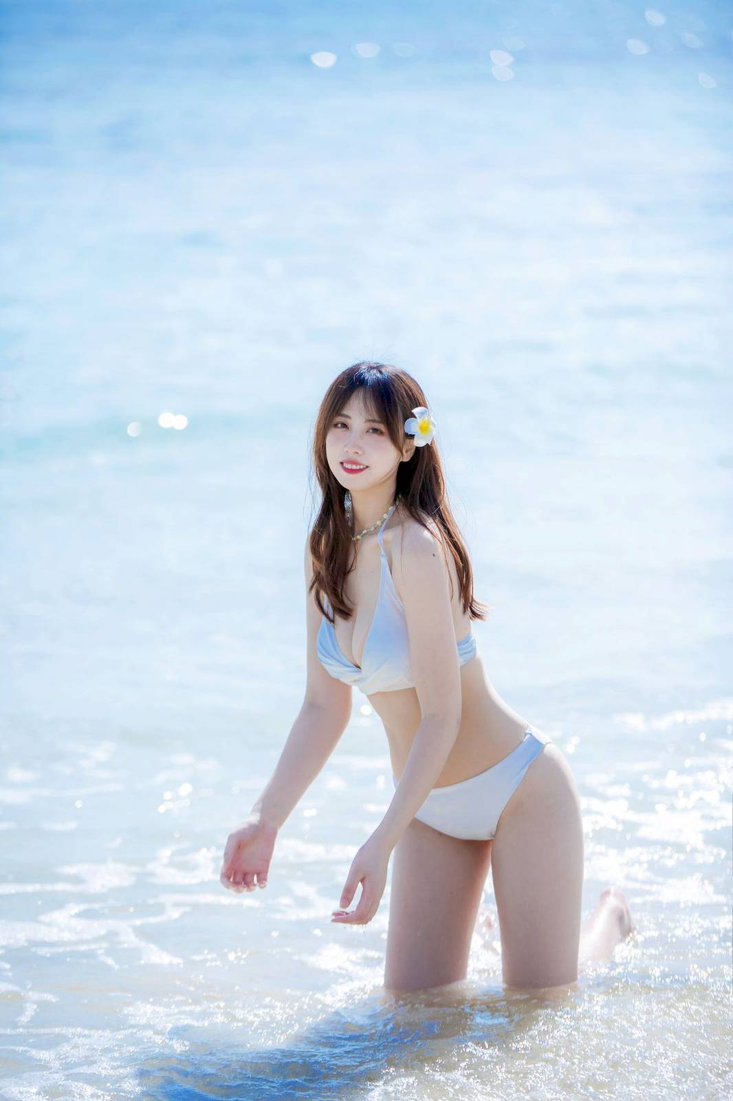 次元少女念雪ww海边花仙子主题微露小蛮腰性感写真-23