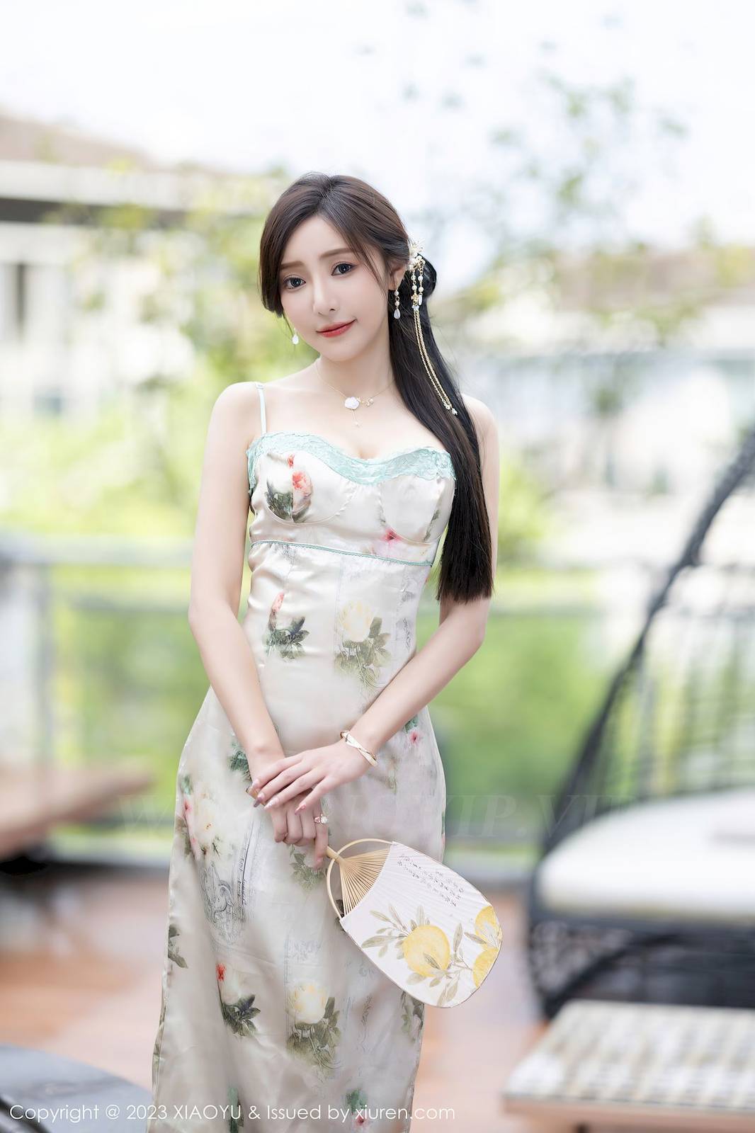 语画界性感女神王馨瑶yanni吊带长裙情趣旗袍曼妙写真-2