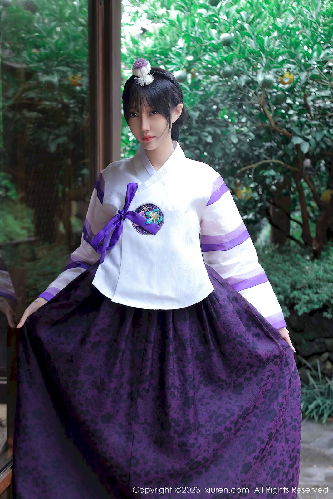 秀人网模特玥儿玥er大长今服饰曼妙娇躯济州岛旅拍-2