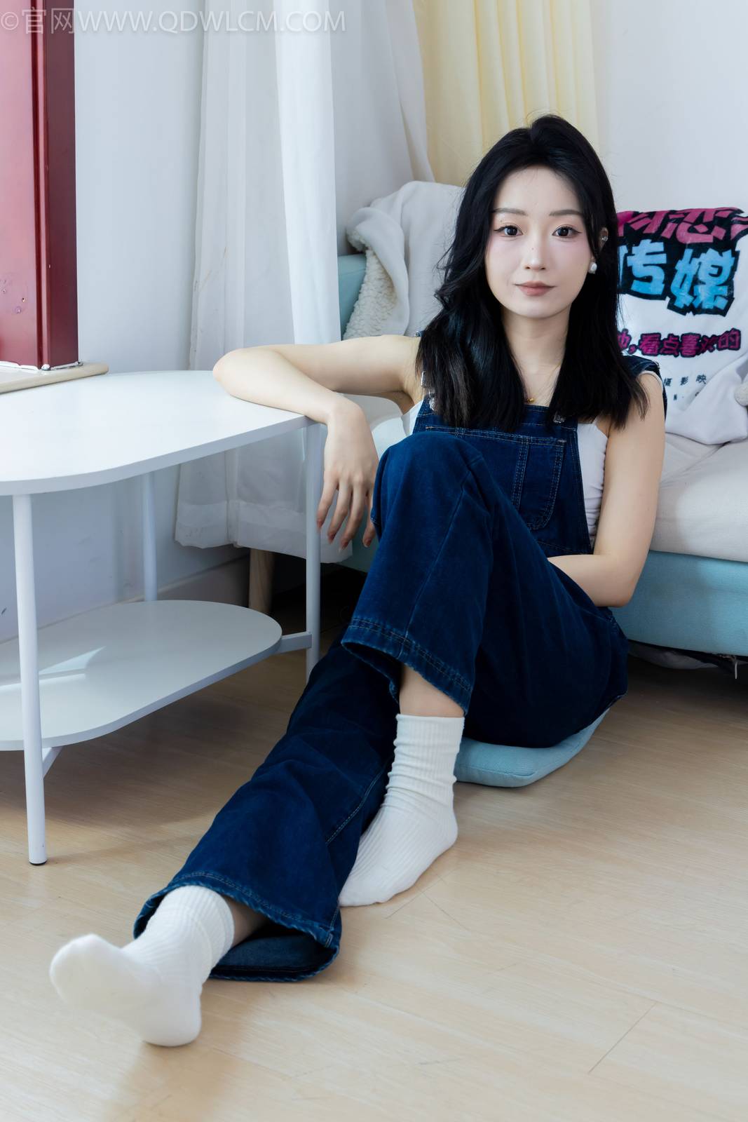 物恋传媒正妹嘟嘟牛仔背带裤居家女友视角写真-60