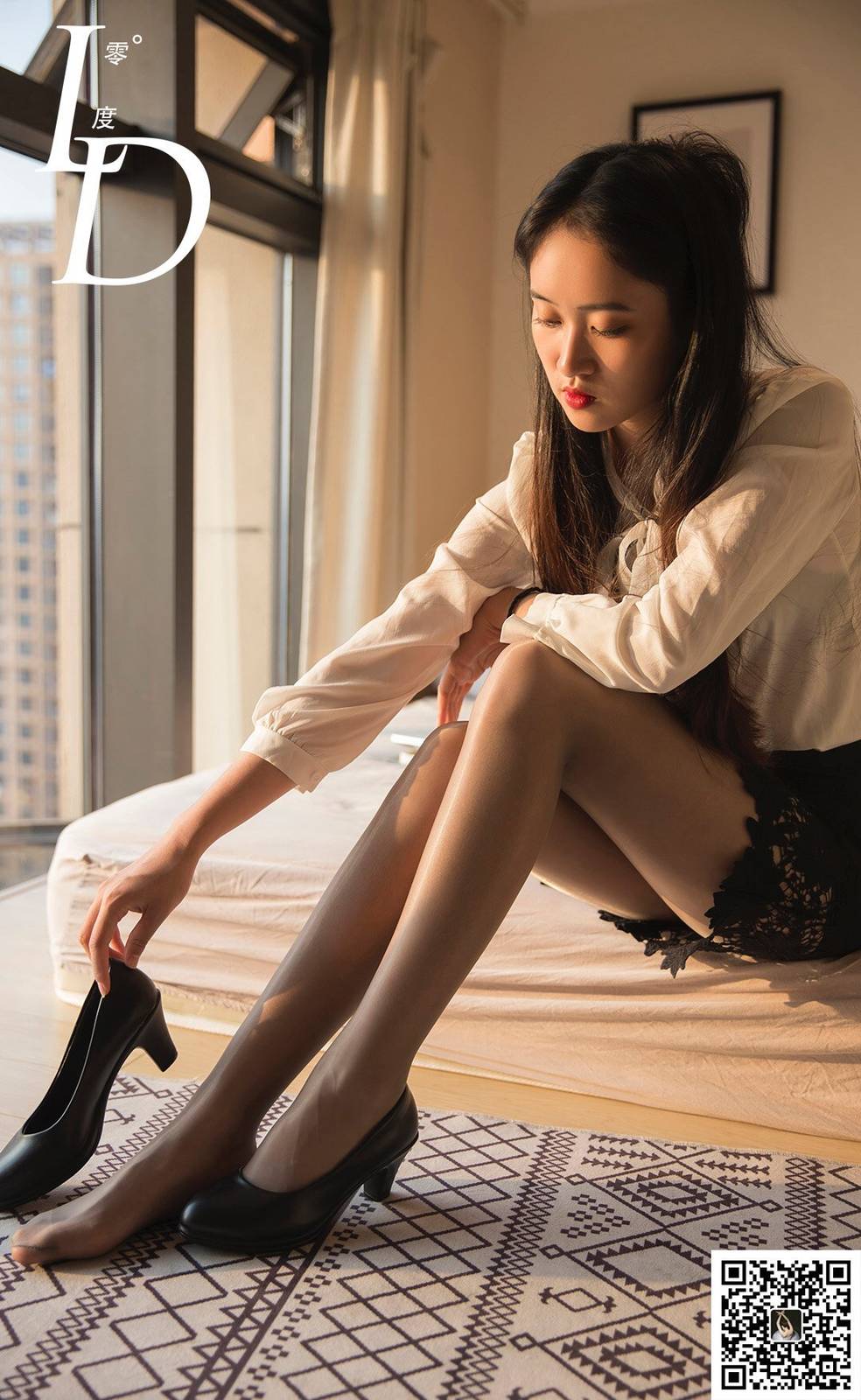 LD零度高挑模特一含黑丝美腿居家系列腿控福利-33