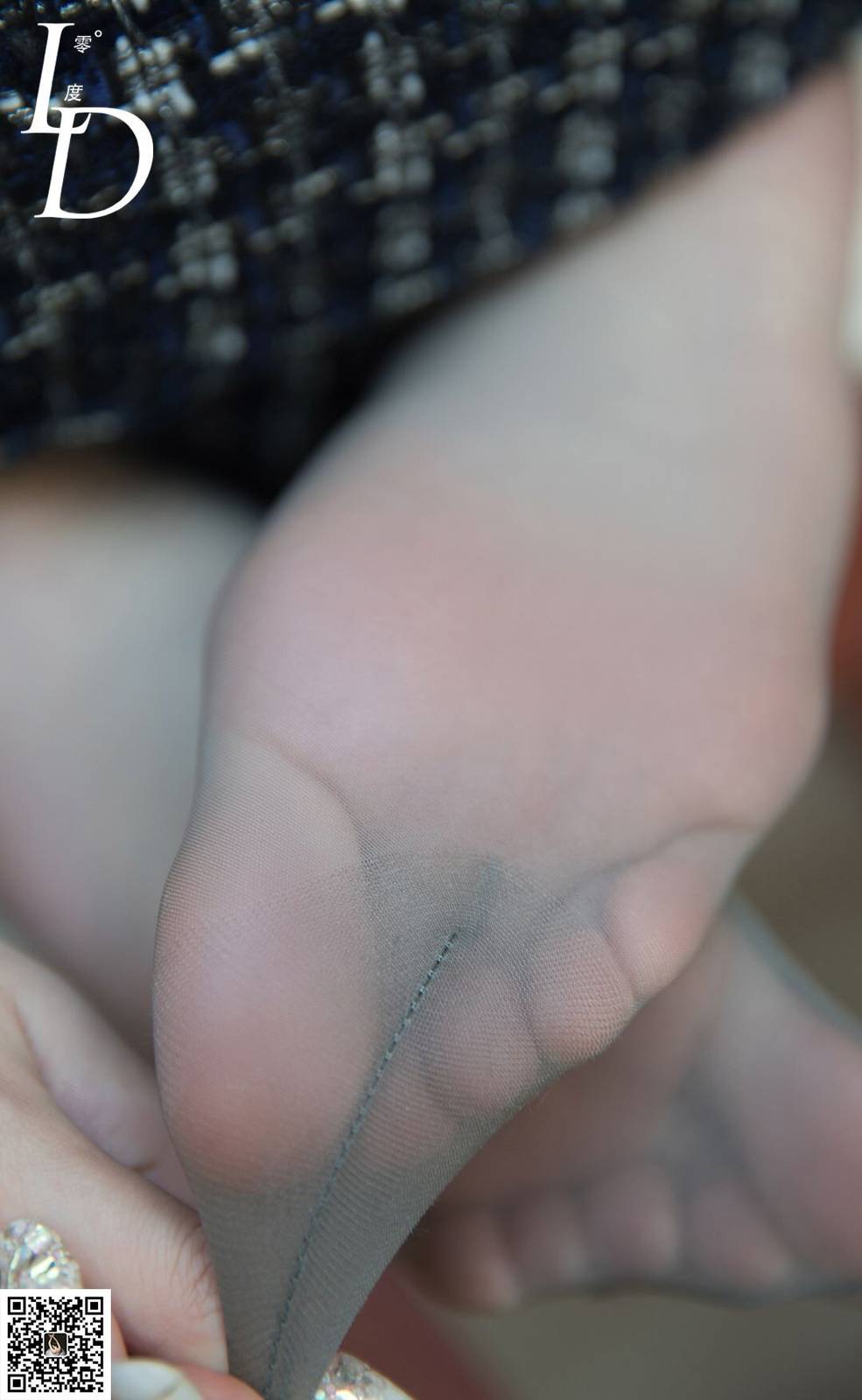 LD零度模特依婷灰丝美腿职场女性主题腿控福利-13