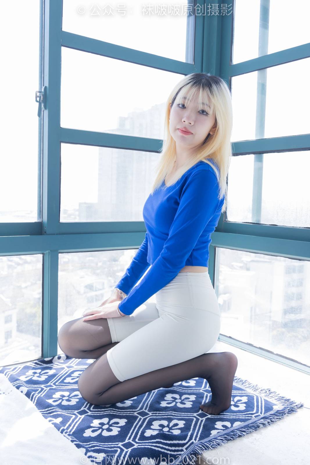 BoBoSocks袜啵啵小甜豆裤里黑丝高跟长靴福利写真-136