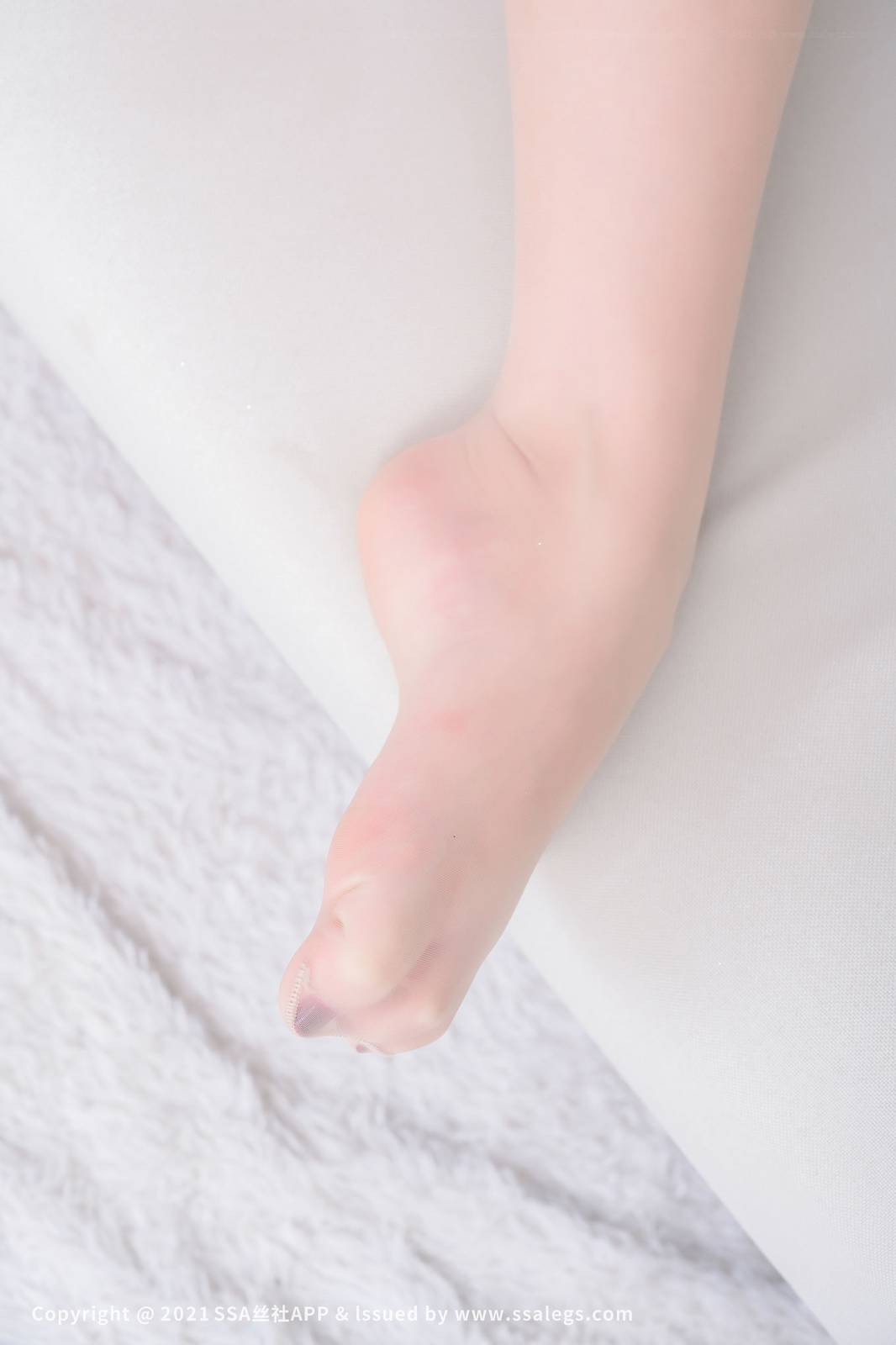 SSA丝社模特思甜肉丝美腿浅蓝色服饰高颜值写真-167